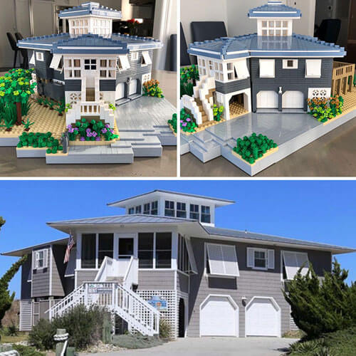 Копии домов, сделанные из «LEGO», радуют заказчиков