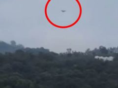Таинственный летательный аппарат приземлился на глазах у очевидцев
