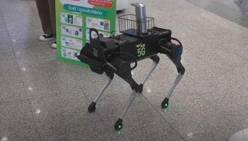 В торговом центре поселились роботы, помогающие бороться с коронавирусом