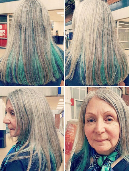 Люди в возрасте показывают миру свои смелые причёски и волосы, окрашенные в яркие цвета
