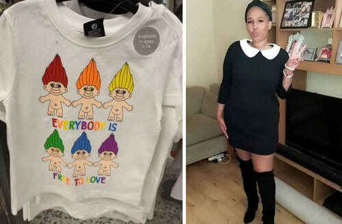 Мать семейства ужаснули детские футболки с голыми троллями