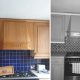 Фотография отремонтированной кухни выглядит как чёрно-белая