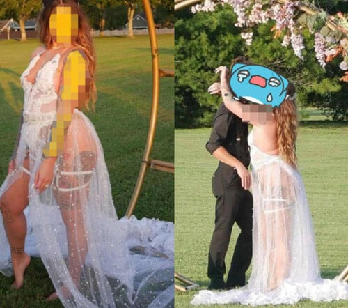 Выбранное невестой платье оказалось слишком нескромным