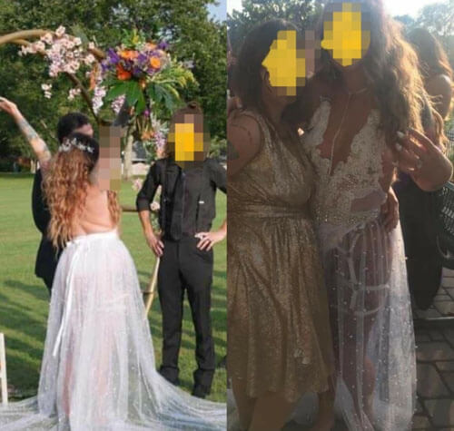 Выбранное невестой платье оказалось слишком нескромным