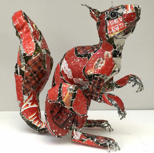 Животные в стиле стимпанк сделаны из мусора