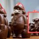Шоколадные Санты получают от кондитера защитные маски