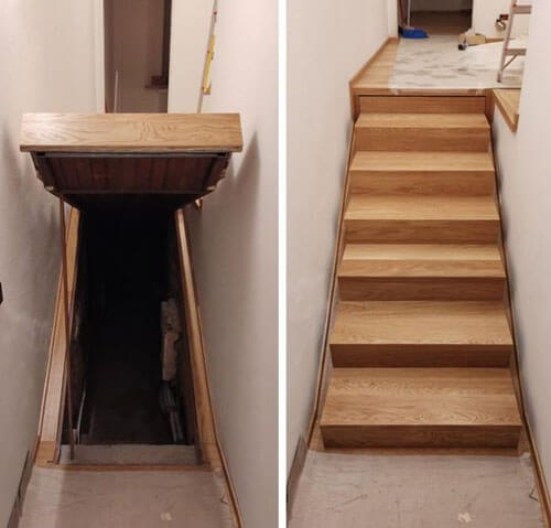 Домовладельцы обнаружили тайную комнату под лестницей