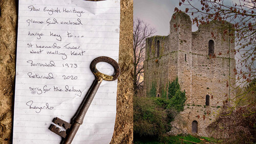 Незнакомец, позаимствовавший ключ от старой башни, вернул его и извинился