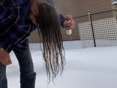 Мороз помог весельчаку заполучить крутую причёску