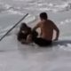 Старушка, оказавшаяся на замёрзшей реке, получила помощь от неравнодушного незнакомца