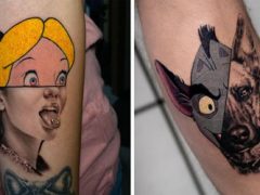 Мастер татуировки смешивает разные стили, чтобы создавать гибридные рисунки