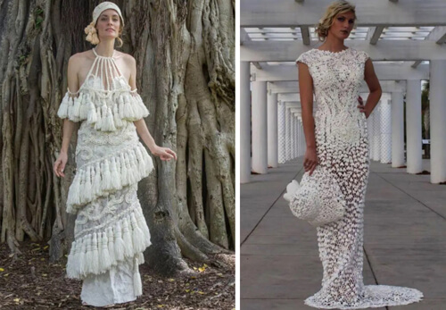 Дизайнеры соревнуются в создании самого красивого свадебного платья из туалетной бумаги