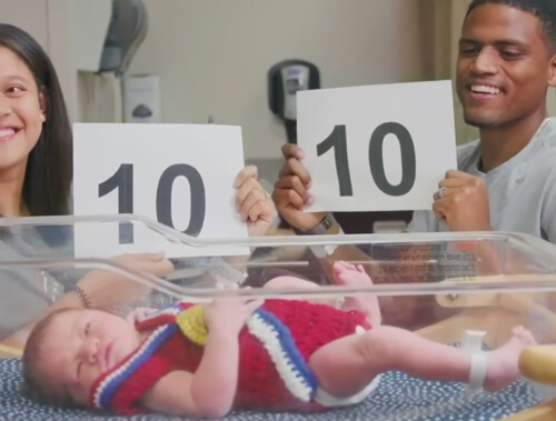 Новорожденные малыши в больнице стали олимпийцами