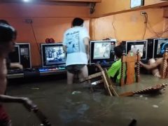 Истинных геймеров оказался не в состоянии остановить даже тайфун