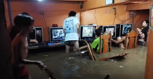Истинных геймеров оказался не в состоянии остановить даже тайфун