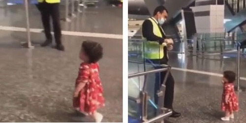 Сотрудники аэропорта нарушили правило ради вежливой девочки