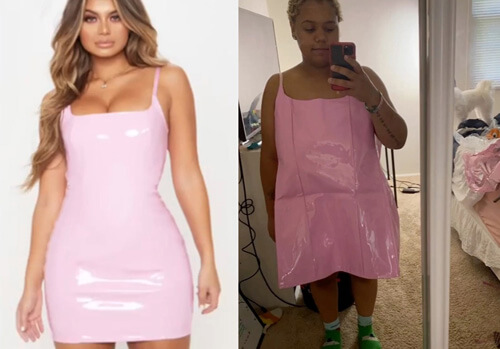 Вместо кокетливого платья покупательница получила розовый мешок для мусора
