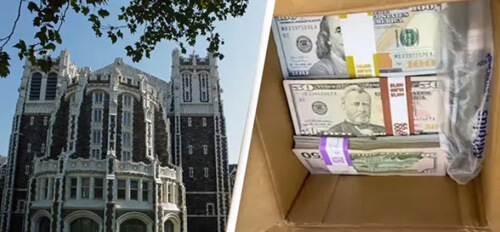 Бывший студент в благодарность за образование прислал профессору коробку с деньгами