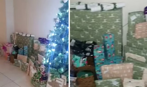 Чтобы быть заранее готовой к Рождеству, женщина несколько часов заворачивала подарки