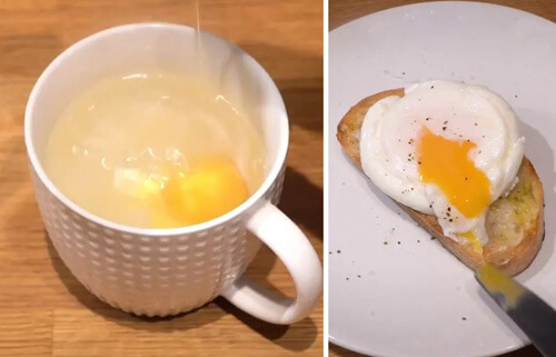 Яйцо пашот, приготовленное в микроволновке, удивило гурманов