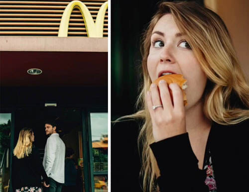 Жених с невестой провели предсвадебную фотосессию в ресторане «McDonald’s»