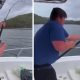 Подросток с трудом вытащил из воды крупную акулу