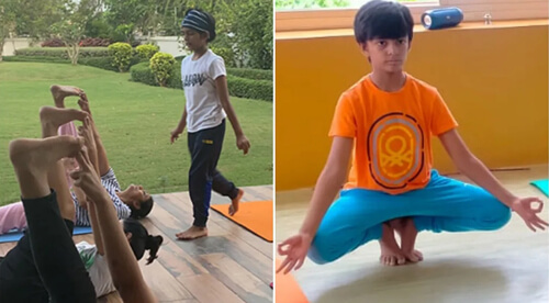 Мальчик стал самым юным преподавателем йоги в мире
