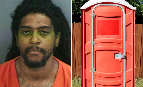 Невезучий мужчина не только застрял в туалете, но и был арестован за хранение наркотиков