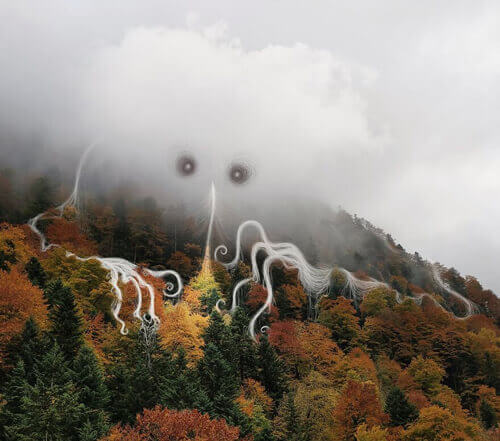 Художник придумал мир, населённый странными облачными созданиями