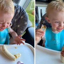 Мама починила сломанный банан и предотвратила детскую истерику