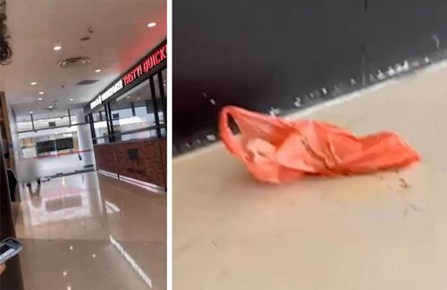 Покупатель справил нужду в пластиковый пакет посреди торгового центра