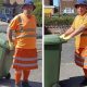 Мусорщик, которому запретили носить шорты, пришёл на работу в оранжевом килте