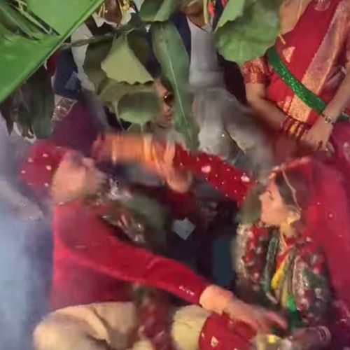 Молодожёны подрались на свадьбе ради соблюдения традиций