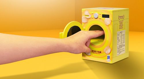Миниатюрная «стиральная машина» создана для того, чтобы мыть пальцы после поедания чипсов