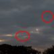 Полёт двух тёмных сферических НЛО был снят на видео