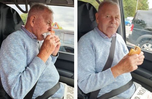 Дедушка ждал 86 лет, чтобы попробовать свой первый в жизни чизбургер