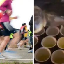 Бегуны во время марафона чуть не получили неразбавленный ром вместо воды