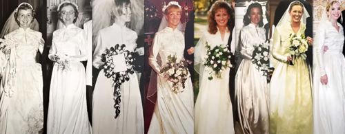 Три поколения невест из одной семьи вышли замуж в одном и том же платье