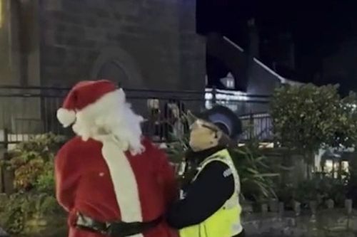 Полиция арестовала Санта Клауса, который подрался с Гринчем