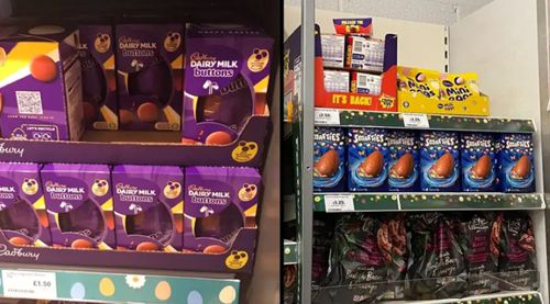 Покупателей смутила преждевременная продажа шоколадных пасхальных яиц