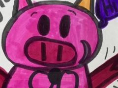У ученицы начались проблемы в школе из-за рисунка с «неприличной» свиньёй