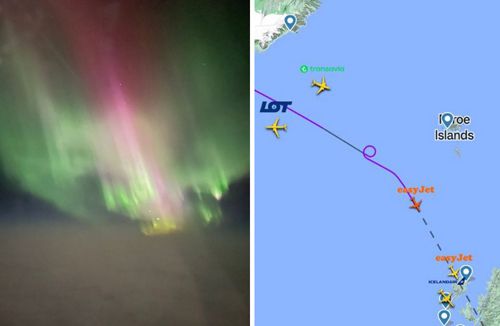 Пилот развернул самолёт, чтобы все пассажиры смогли посмотреть на северное сияние