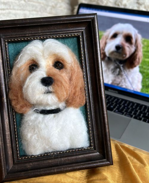 Художница создаёт уникальные портреты собак из войлока, чтобы отдать дань уважения лучшим друзьям человека