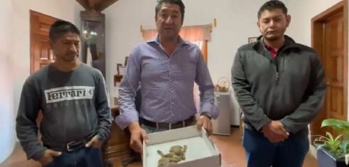 Мэр города продемонстрировал людям останки гоблина, найденные на складе