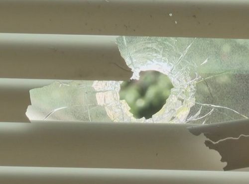 Недавно переехавшая семья обнаружила, что их новый дом обстреляли