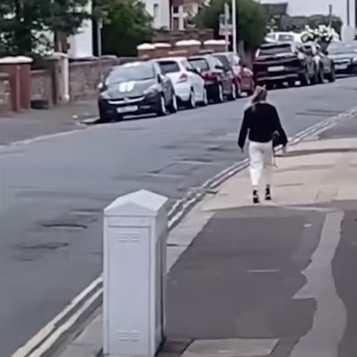 Незнакомка, неожиданно замершая посреди улицы, удивила людей