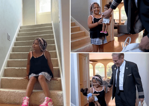 Девочке доставили куклу, которую она забыла в самолёте