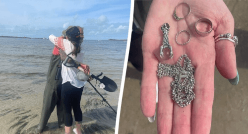 Женщине вернули кольца её покойной мамы, потерявшиеся во время купания