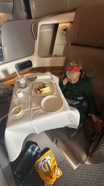 Папу, который позволил стюардессе покормить своего сына с ложечки, застыдили в интернете