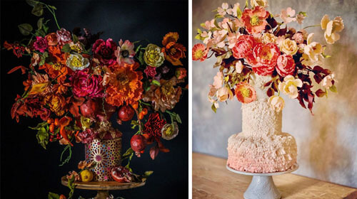 Свадебные торты, похожие на роскошные букеты цветов, восхитят любого сладкоежку